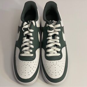 Men's Nike Court Vision Green and White Sneakers Size 12 *New No Box***